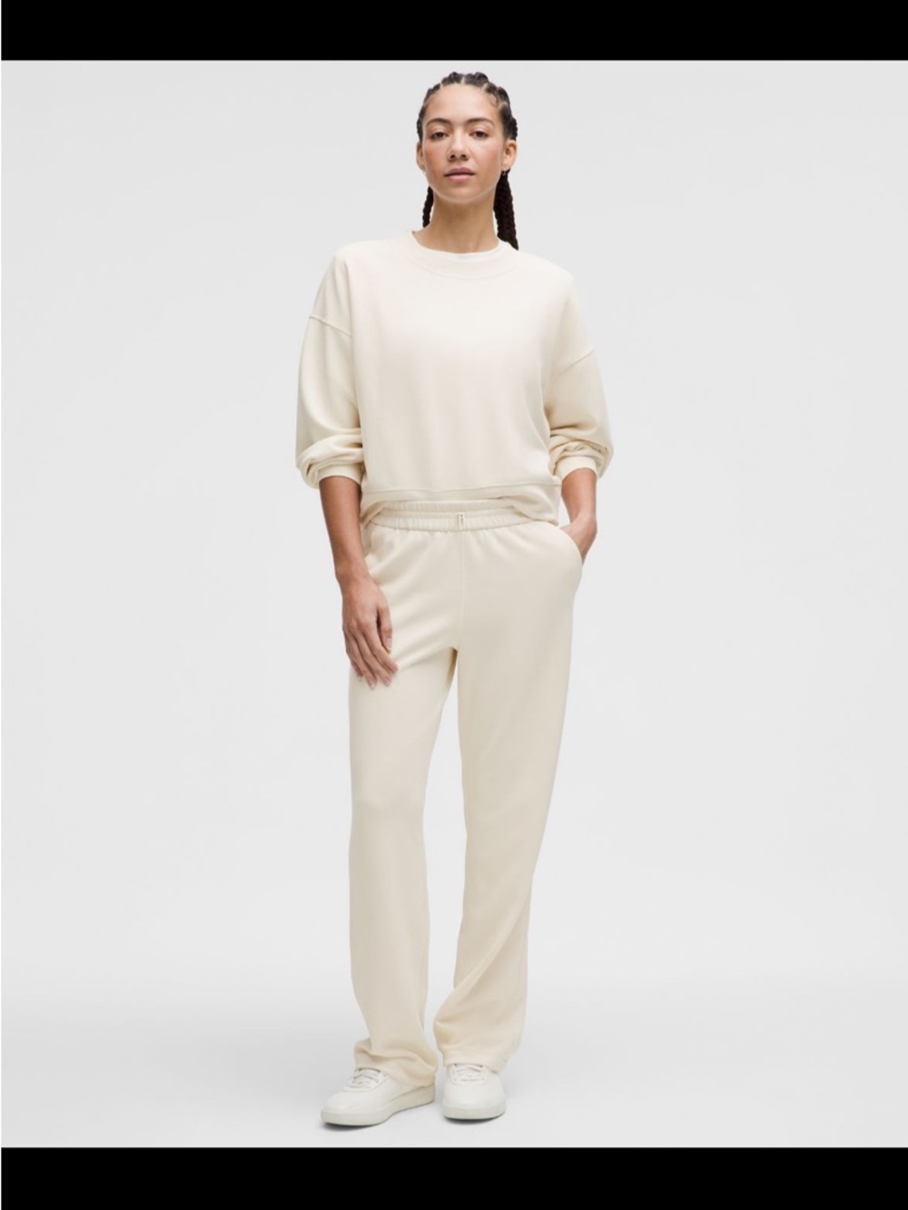 lululemon athletica Cream Relaxed Track Pants